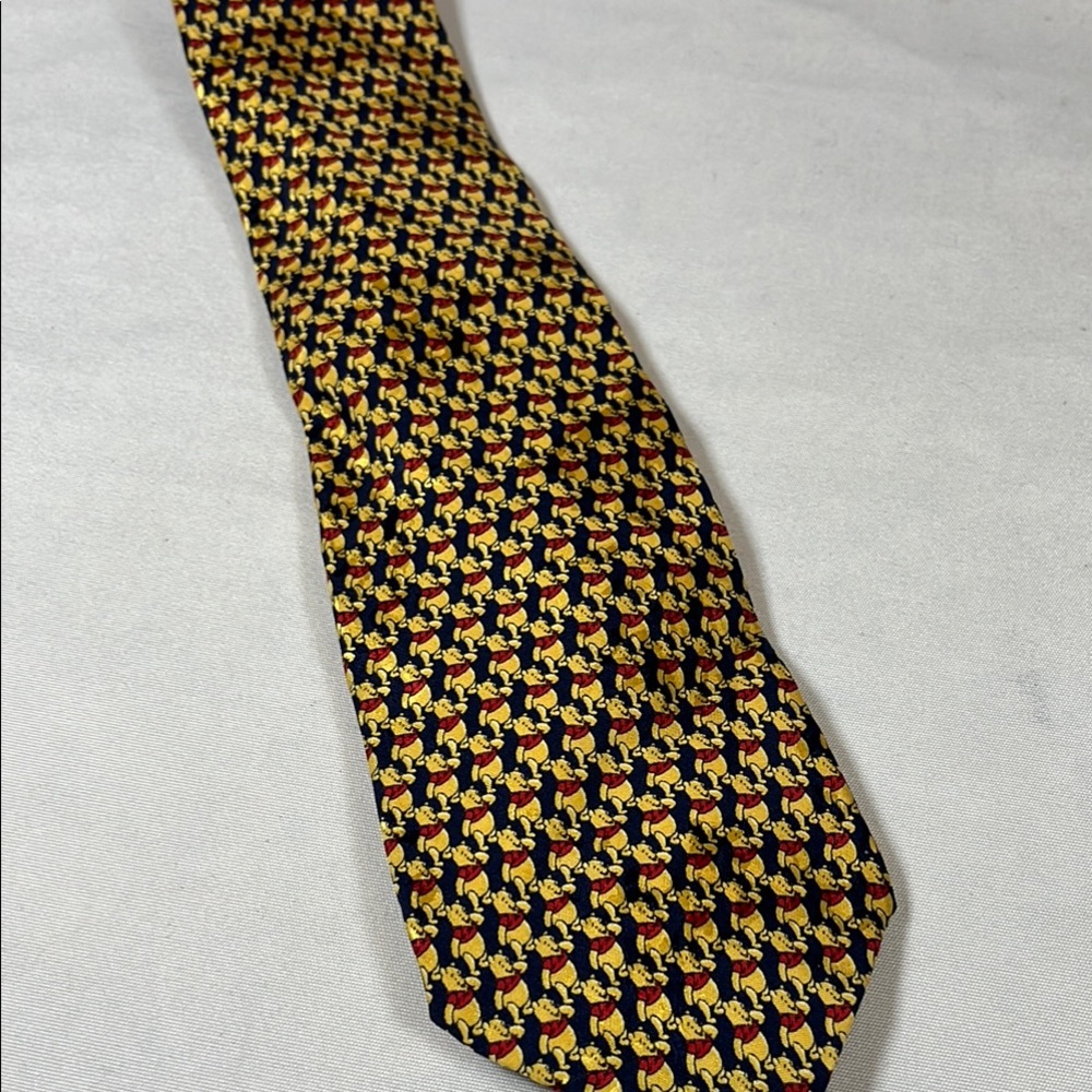 The Disney Store Winnie The Pooh Silk Tie Men’s Novelty Print Neck Tie